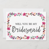 Romantic Fairytale zal je mijn Bridesmaid zijn Kaart (Voorkant)