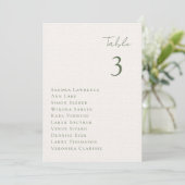 Romantic fall barn Wedding Table Seating Card Kaart (Staand voorkant)