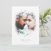 Romantic Fancy Overlay Misty Effect Photo Kaart (Staand voorkant)