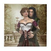 Romantic Fantasy Couple Tegeltje (Voorkant)