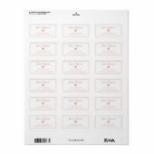 Romantic Feminine Elegant White Etiket (Full Sheet)