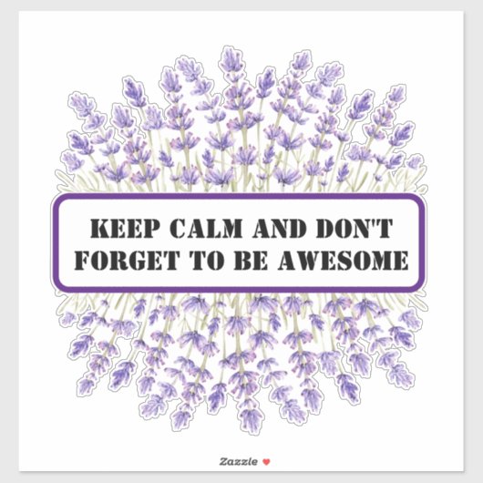 Romantic Field Flowers Lovers Sticker (Vel)