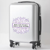 Romantic Field Flowers Lovers Sticker (Koffer)