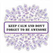 Romantic Field Flowers Lovers Sticker (Voorkant)