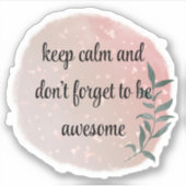 Romantic Field Flowers Lovers Sticker (Voorkant)