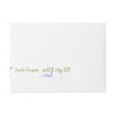 Romantic Field purple Flowers Adreslabel Wikkel (Voorkant)