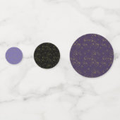 Romantic Field purple Flowers Confetti (Voorkanten)