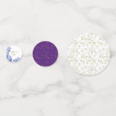 Romantic Field purple Flowers Confetti (Achterkanten)