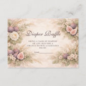 Romantic Fig Orchard Diapper Raffle Informatiekaartje (Voorkant)