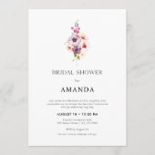 Romantic Fine Art Bridal Shower Invitation Kaart (Voorkant)