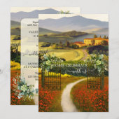 Romantic Fine Art Italiaans huwelijk Kaart (Voorkant / Achterkant)