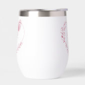 Romantic Fingerprint Heart Stemless Wine Tumbler (Links)