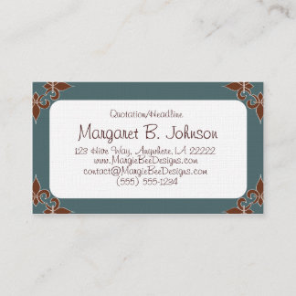 Romantic Fleur de Lis Visitekaartjes