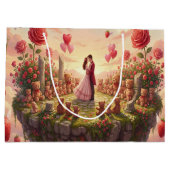 Romantic Floating Island in the Sky Fantasy Scene Groot Cadeauzakje (Achterkant)