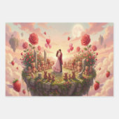 Romantic Floating Island in the Sky Fantasy Scene Inpakpapier Vel (Voorkant 3)