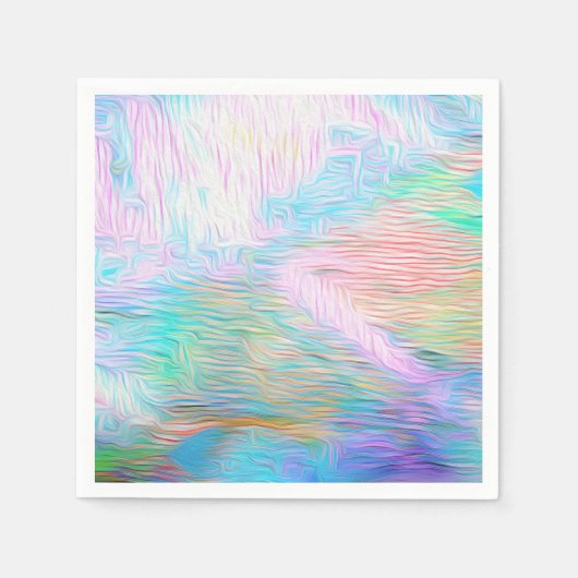 Romantic Floral Abstract – Elegant Boho Fantasy Servet (Voorkant)