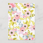 Romantic Floral Advice for the Bride Cards Advieskaart (Achterkant)