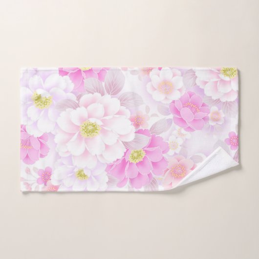 Romantic Floral Bath Towel Set Bad Handdoek (Handdoek)