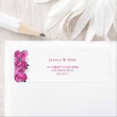 Romantic Floral Bouquet Wedding Etiket (Insitu)