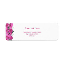 Romantic Floral Bouquet Wedding Etiket