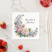 Romantic Floral Bouquet Wedding Servet (Insitu)