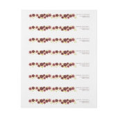 Romantic Floral Bouquet Wraparound Address Label (Vel)