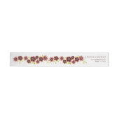 Romantic Floral Bouquet Wraparound Address Label (Individueel)