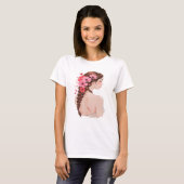 Romantic Floral Braid with Roses T-shirt (Voorkant volledig)
