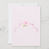 Romantic Floral Bridal Shower Elegant Gadren Style Kaart (Achterkant)