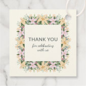 Romantic Floral Bridal Shower Label (Achterkant)