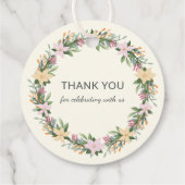 Romantic Floral Bridal Shower Label (Achterkant)