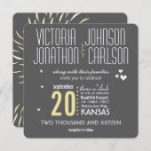 Romantic Floral Chrysanthemum Grey and Yellow Kaart (Voorkant / Achterkant)