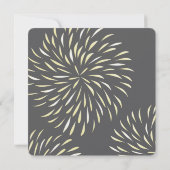 Romantic Floral Chrysanthemum Grey and Yellow Kaart (Achterkant)