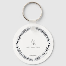 Romantic Floral Circle Save the Date Sleutelhanger