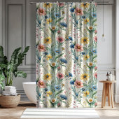 Romantic Floral Curtain Pastel Gift for Parents Douchegordijn