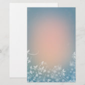 Romantic Floral Design Briefpapier (Voorkant / Achterkant)