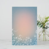 Romantic Floral Design Briefpapier (Staand voorkant)