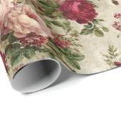 Romantic Floral Design Cadeaupapier (Rol Hoek)