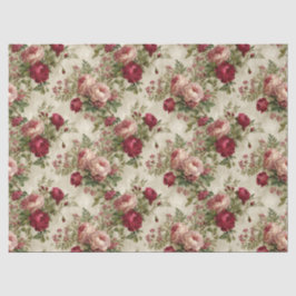 Romantic Floral Design Tissuepapier