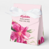 Romantic Floral Design Vrijgezellenfeest Favor Box Bedankdoosjes (Voorkant Zijde)