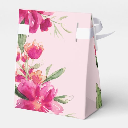 Romantic Floral Design Vrijgezellenfeest Favor Box Bedankdoosjes (Achterkant)