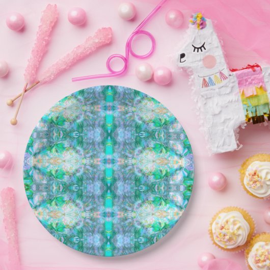 Romantic Floral Eastern – Elegant Boho Fantasy Papieren Bordje (Feest)