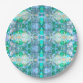 Romantic Floral Eastern – Elegant Boho Fantasy Papieren Bordje (Voorkant)