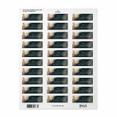 Romantic Floral Elegance Wedding Etiket (Full Sheet)