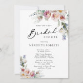 Romantic Floral Eucalyptus Bouquets Vrijgezellenfe Kaart (Voorkant)