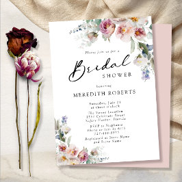 Romantic Floral Eucalyptus Bouquets Vrijgezellenfe Kaart