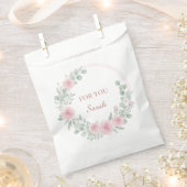 Romantic Floral Favor Pouch Personalized Bedankzakje (Geknipt)