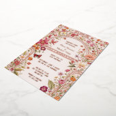 Romantic floral garden folie uitnodiging (Gedraaid)