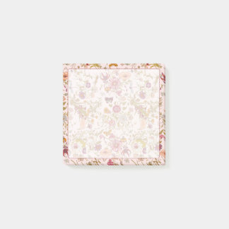 Romantic floral garden post-it® notes