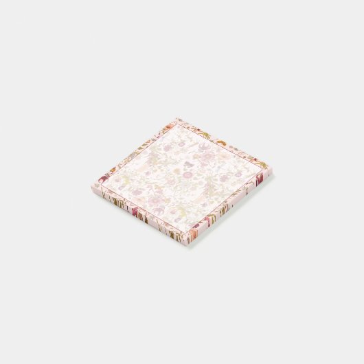 Romantic floral garden post-it® notes (Schuin)